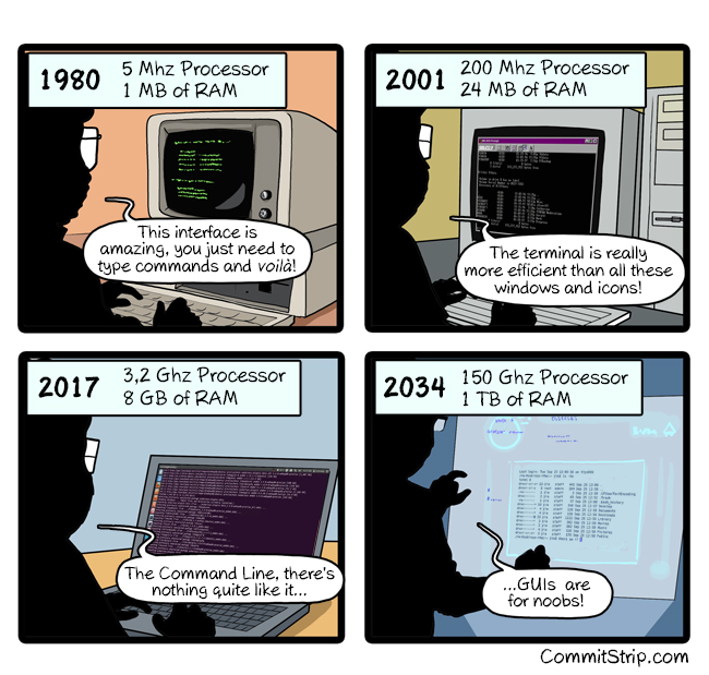 Commit Strip - Terminal Forever